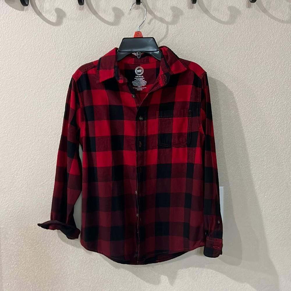 Boys checkered top